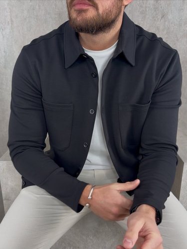 Jersey Interlock Overshirt Top