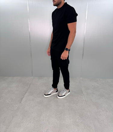T-Shirt & Cargo Set BLACK