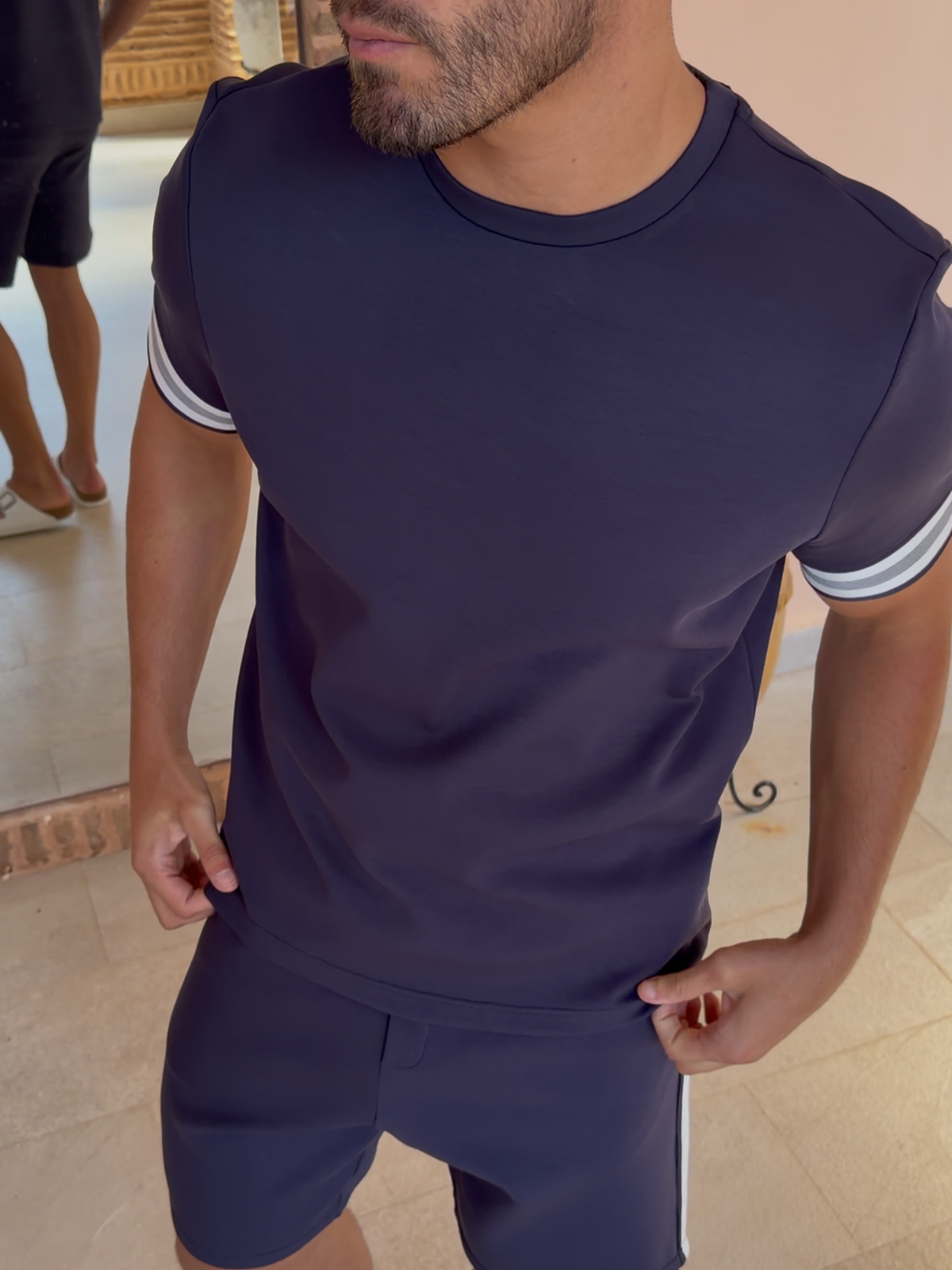 Jersey T-Shirt With Tape Detail