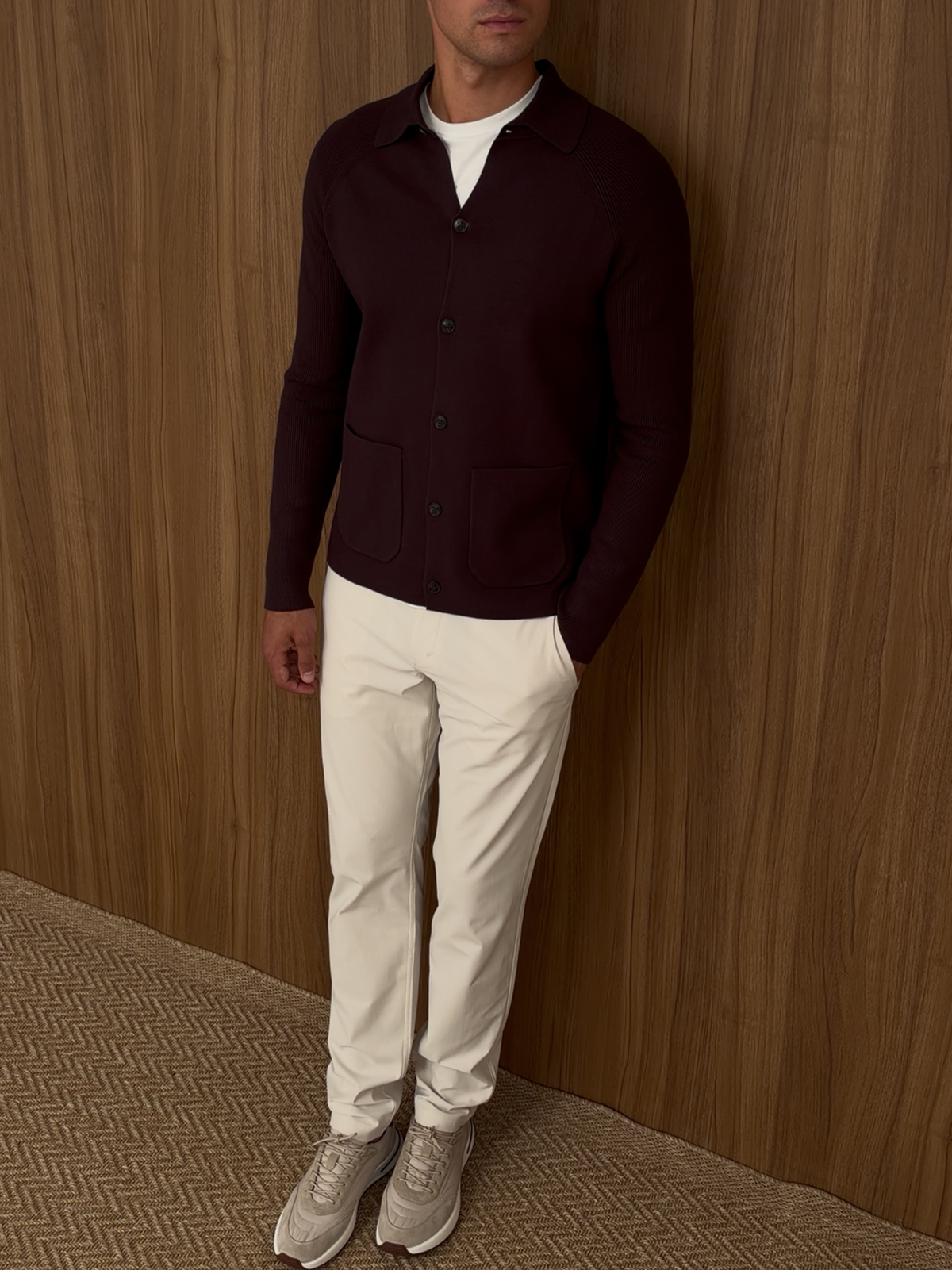 Knitted Overshirt Brown