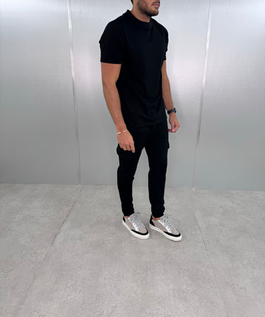 T-Shirt & Cargo Set BLACK