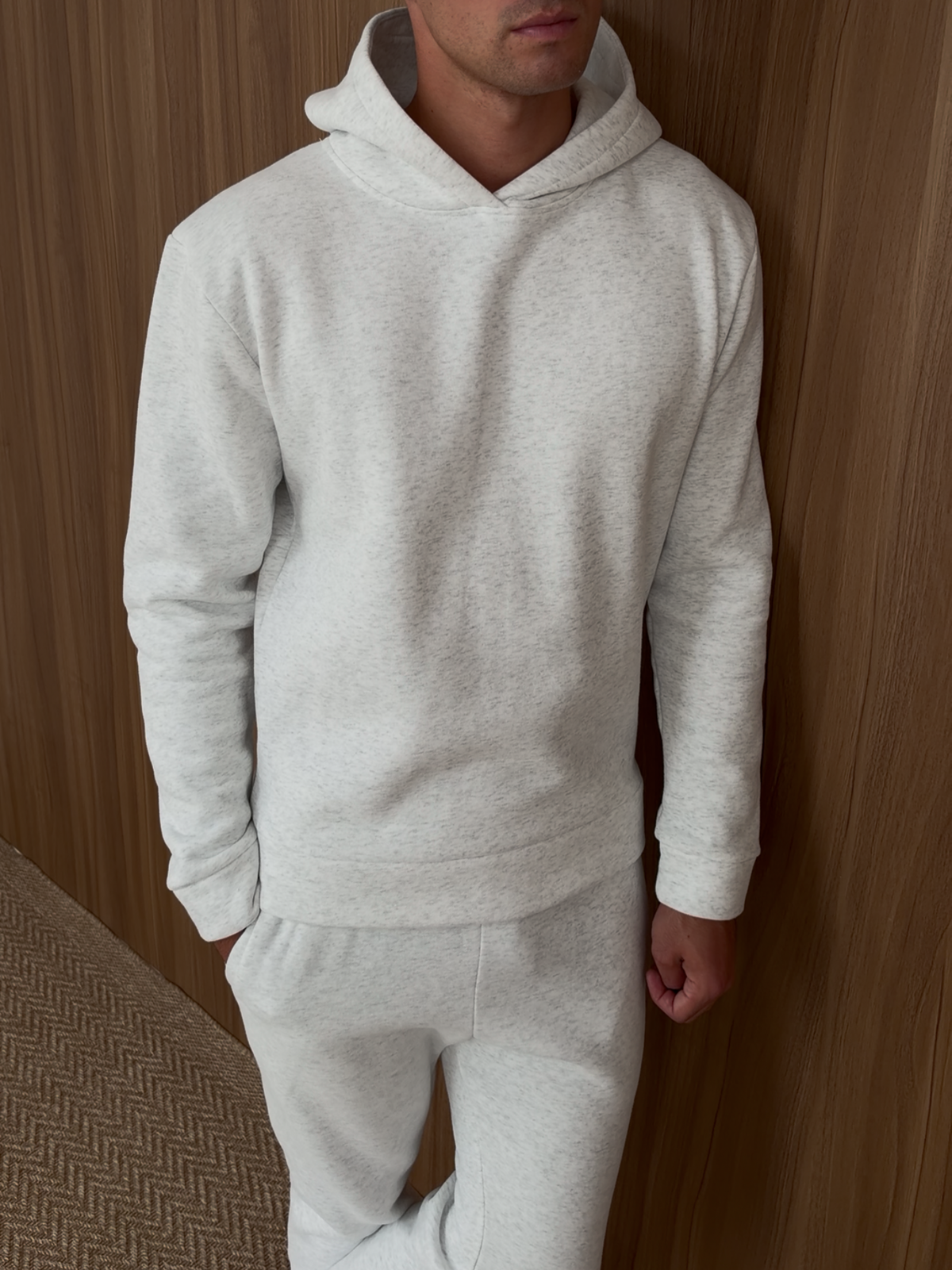Relaxed Fit Hoodie Heather-Grey