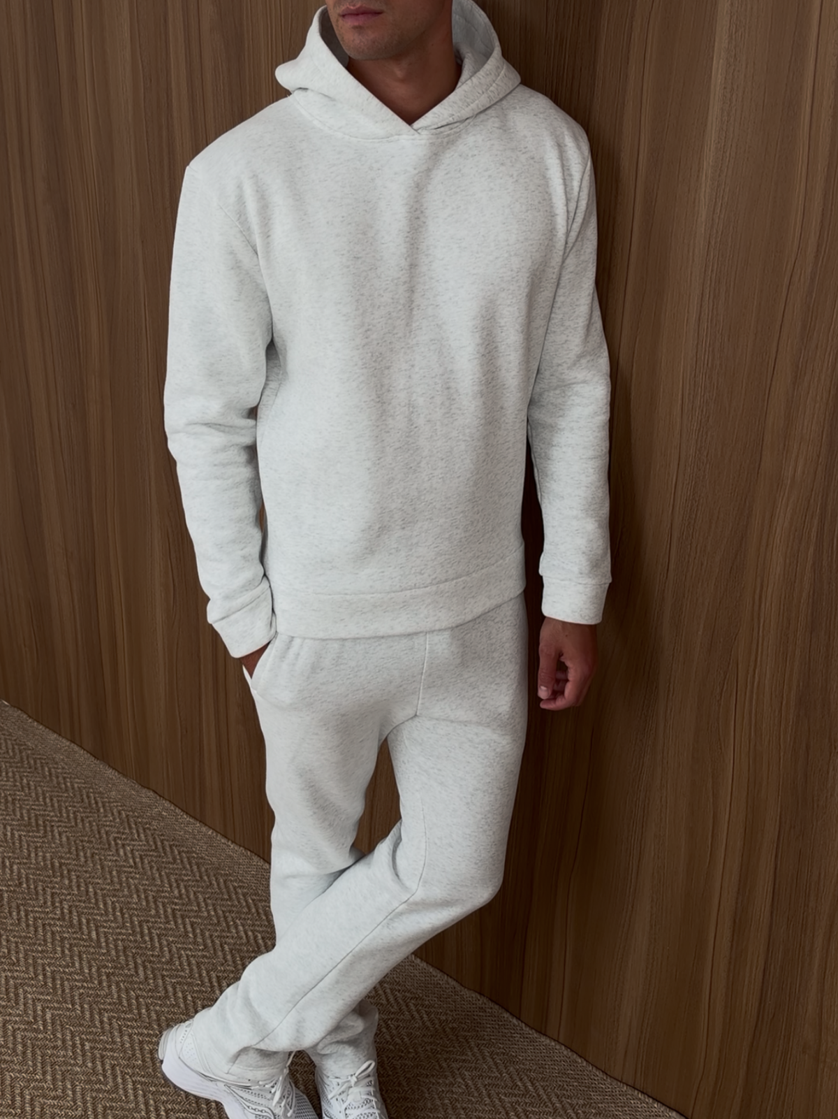 Relaxed Fit Hoodie Heather-Grey