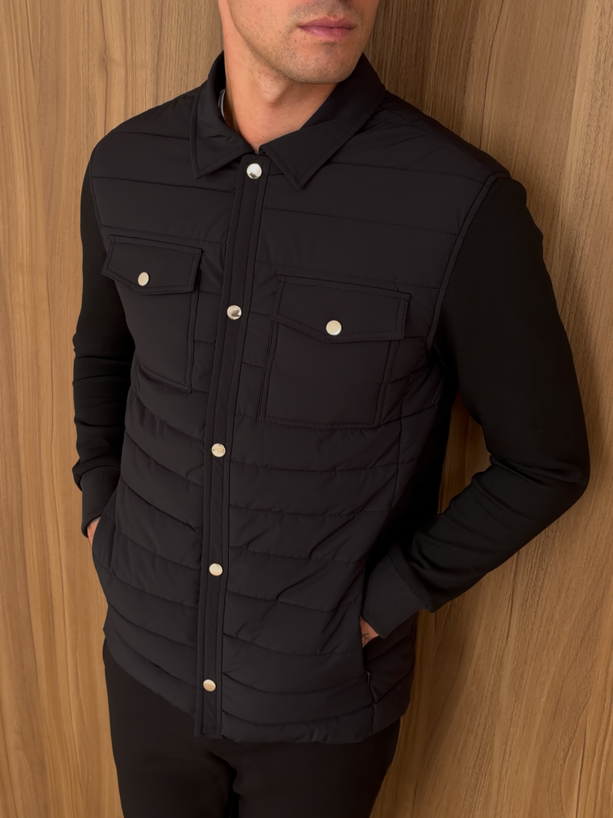 Hybrid Quilted Overshirt