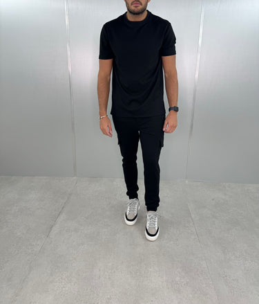 T-Shirt & Cargo Set BLACK