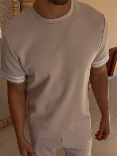 Jersey T-Shirt With Tape Detail