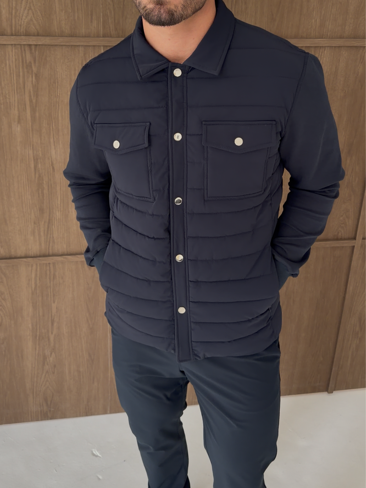 Hybrid Quilted Overshirt