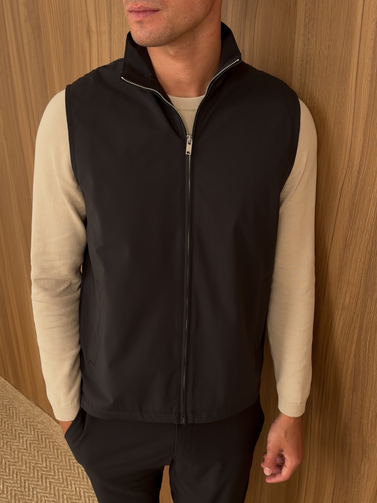 Premium Technical Gilet Black