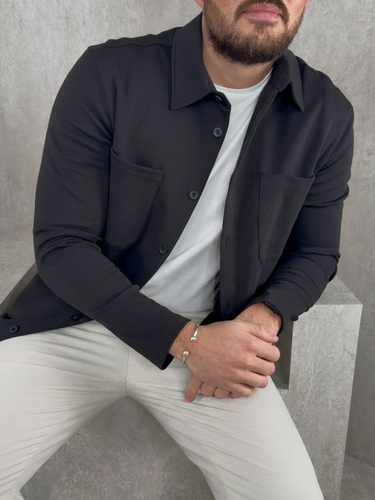 Jersey Interlock Overshirt Top