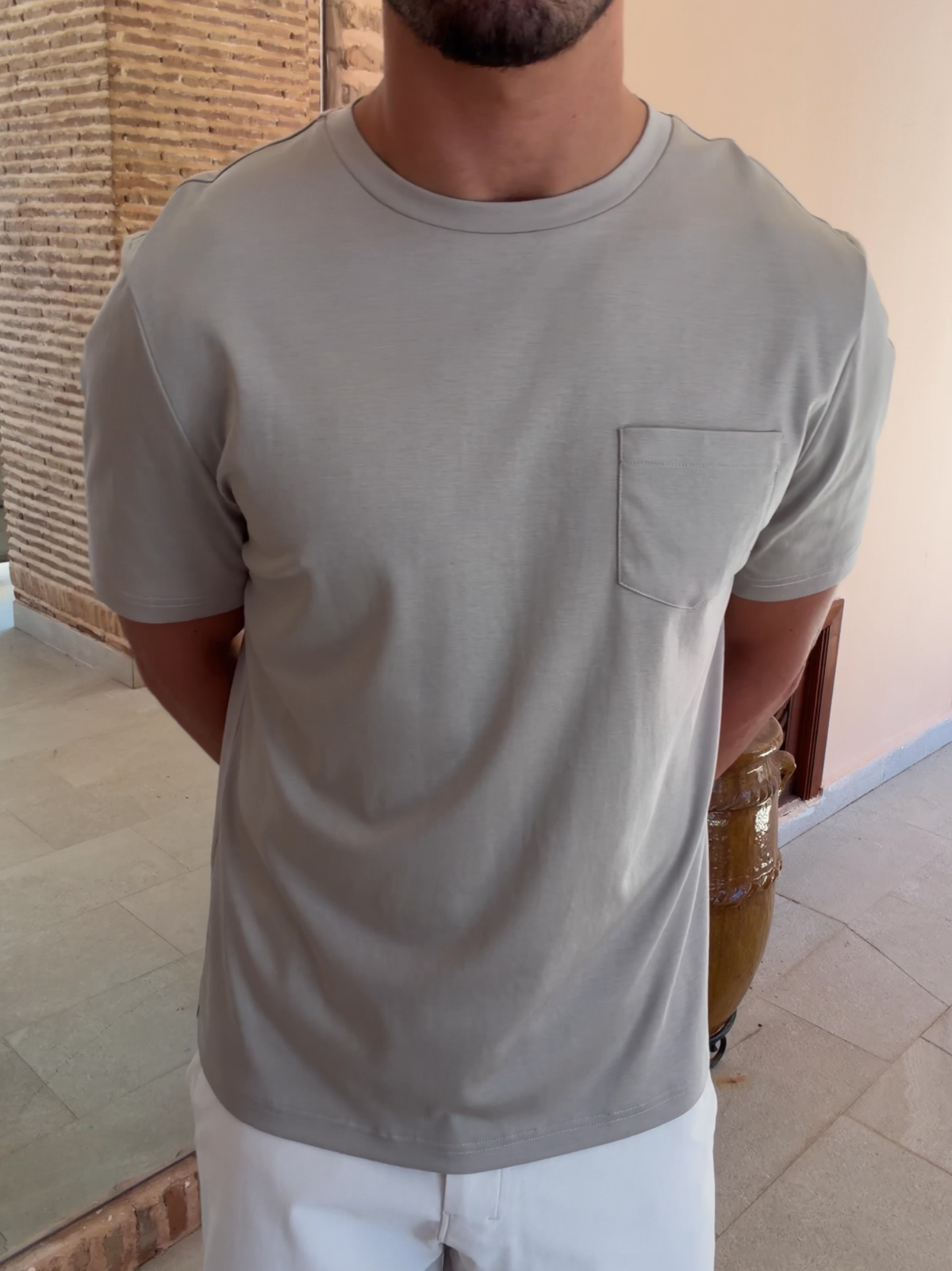Mercerised Pocket T-Shirt