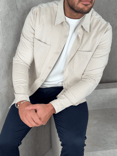 Faux Suede Overshirt