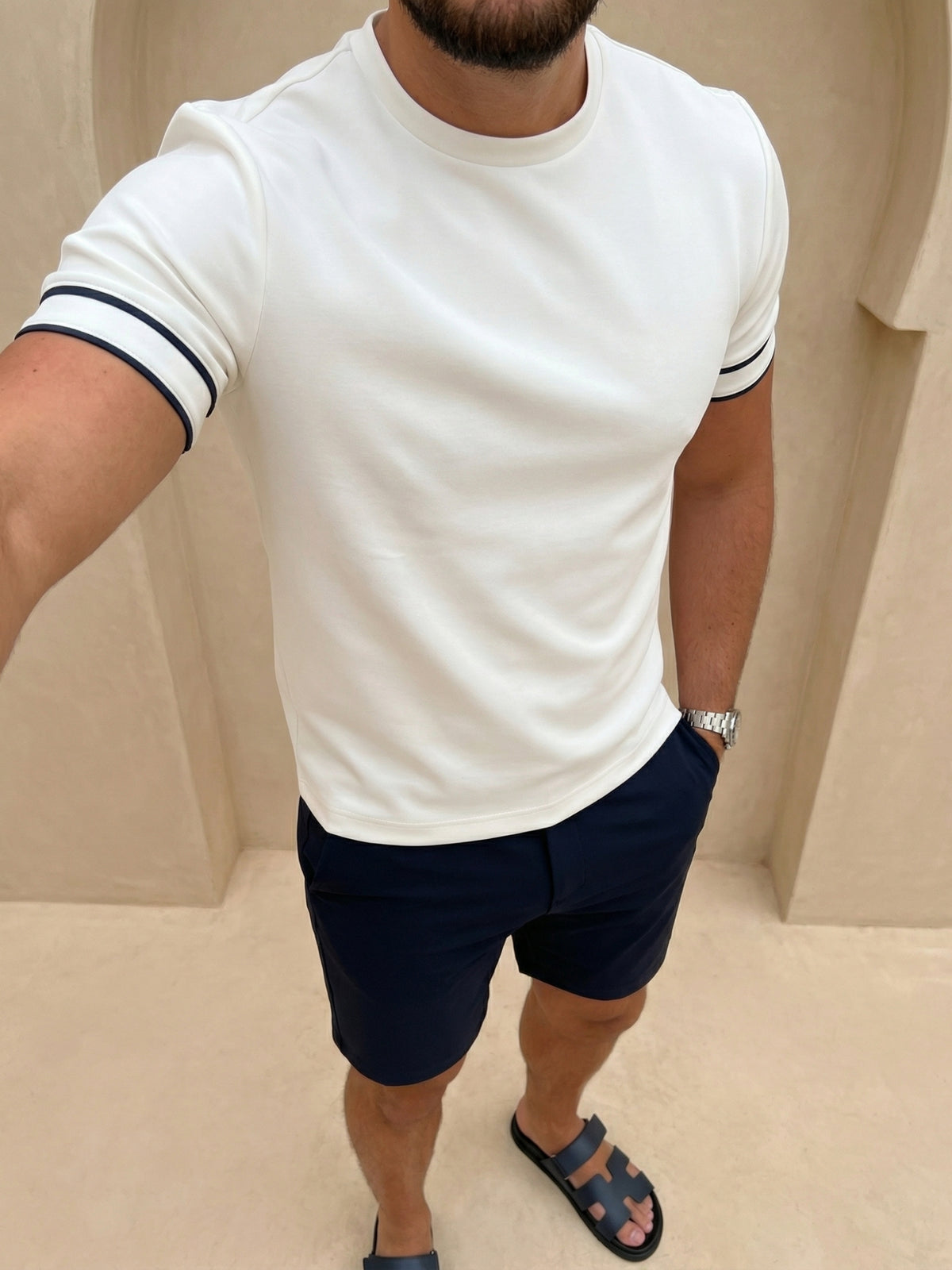 Jersey Piping T-Shirt