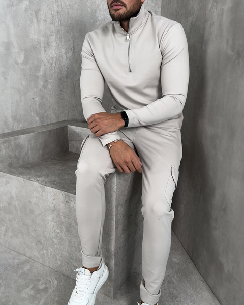 Half zip tracksuit sales